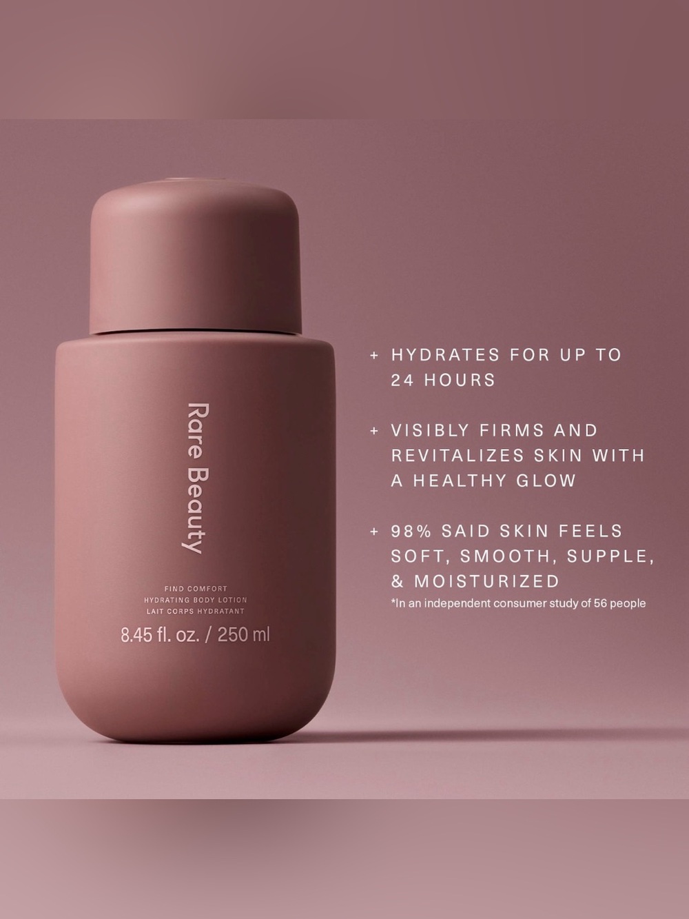 RARE BEAUTY BY SELENA GOMEZ Find Comfort Niacinamide Hydrating Body Lotion NWT